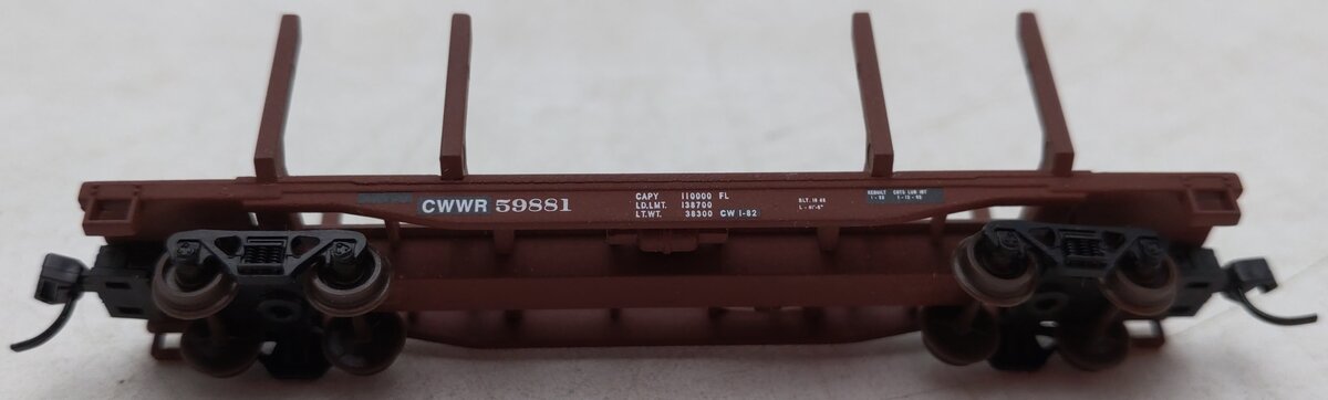 Walthers 932-8862 N Scale Chehalis Western Railroad Logging Flatcar #59881 EX/Box