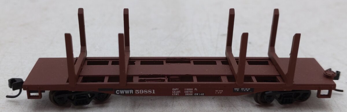 Walthers 932-8862 N Scale Chehalis Western Railroad Logging Flatcar #59881 EX/Box