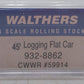 Walthers 932-8862 N Scale Chehalis Western Railroad Logging Flatcar #59881 EX/Box
