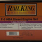 MTH 30-2386-1 Southern Pacific F-3 ABA O Gauge Diesel Train Set w/PS 2.0 EX/Box
