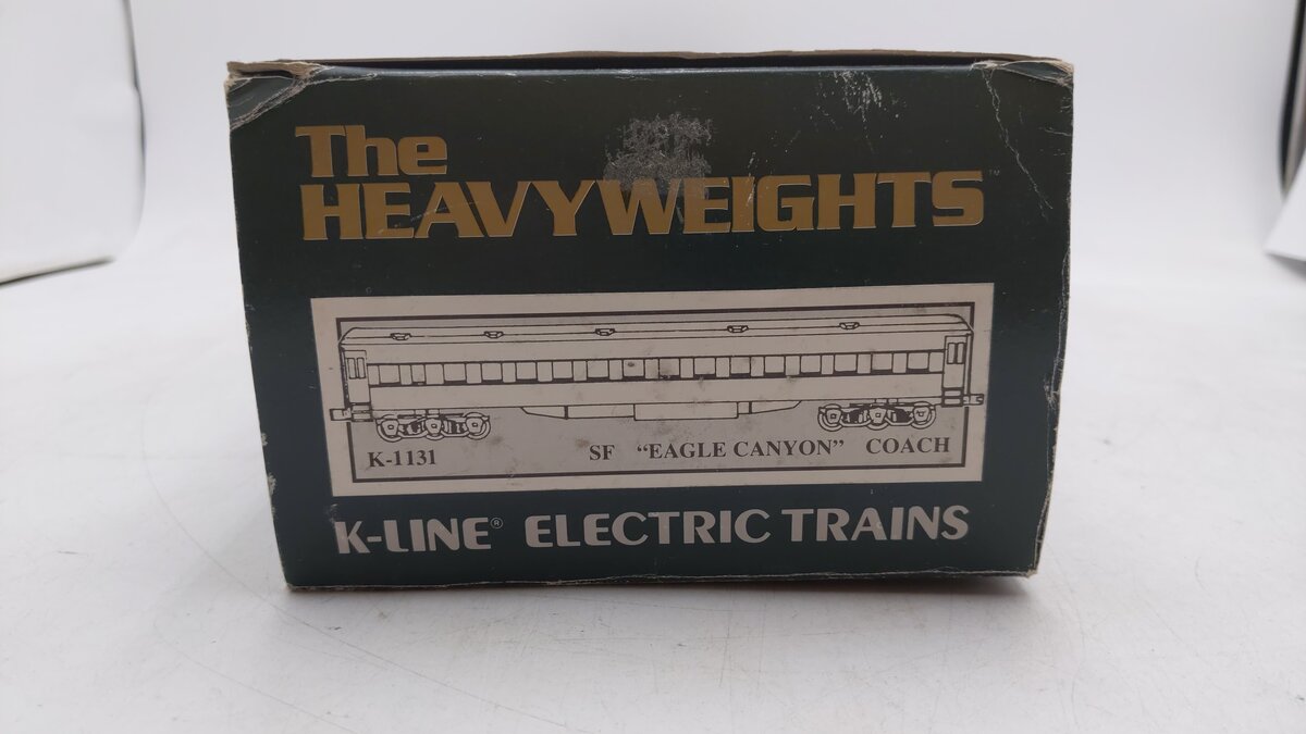 K-Line K1131 O Santa Fe "Eagle Canyon" Heavyweight 18" Coach Car EX/Box