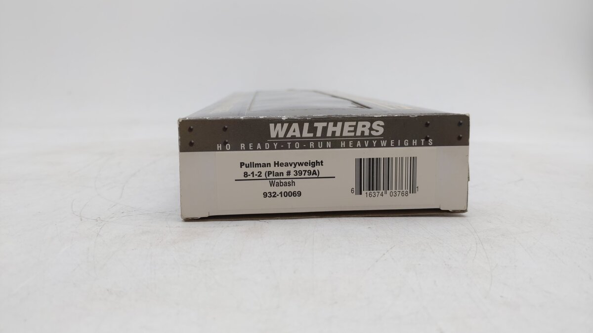 Walthers 932-10069 HO Scale Wabash Pullman Heavyweight 8-1-2 Passenger Car EX/Box