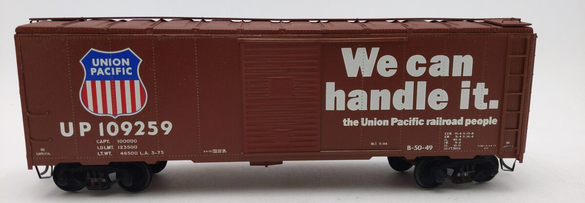 O Gauge Union Pacific Boxcar 109259 2-Rail Custom