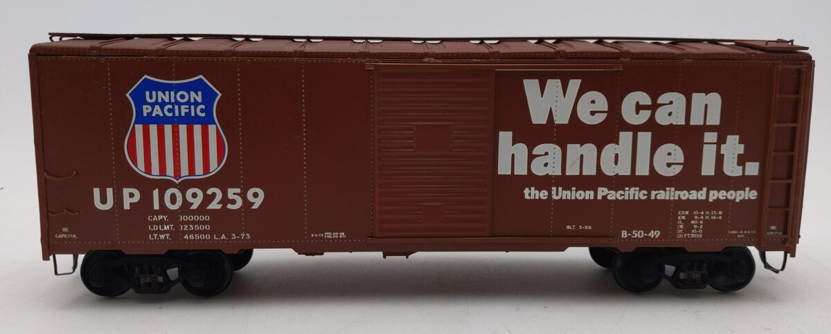O Gauge Union Pacific Boxcar 109259 2-Rail Custom