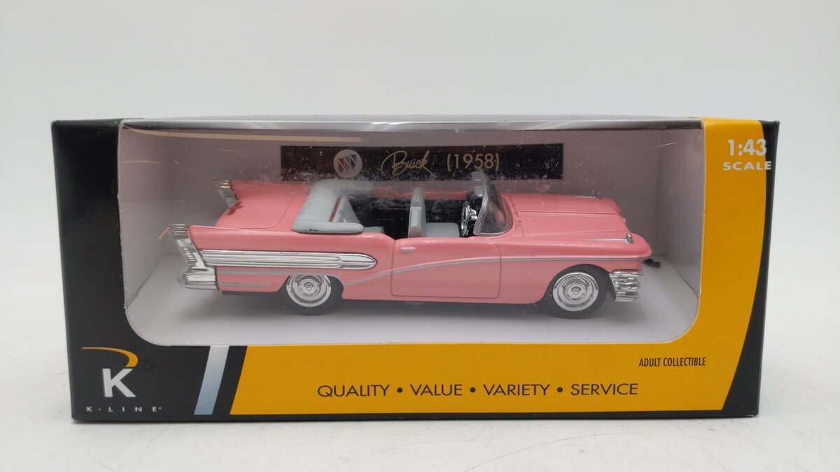 K-Line K-94704 1:43 Kruisers 1958 Buick Convertible Diecast Car LN/Box