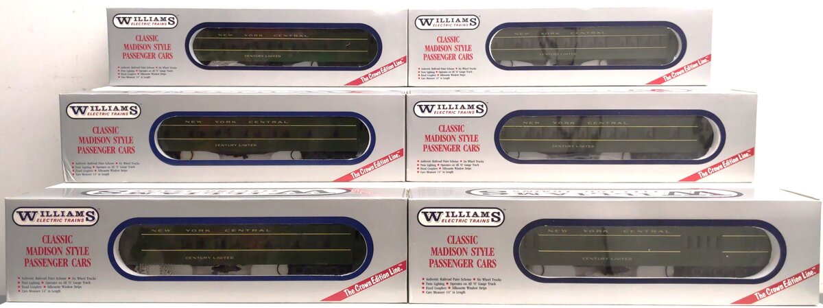 Williams M103 New York Central "Century Limited" Green 6-Car Passenger Set EX/Box