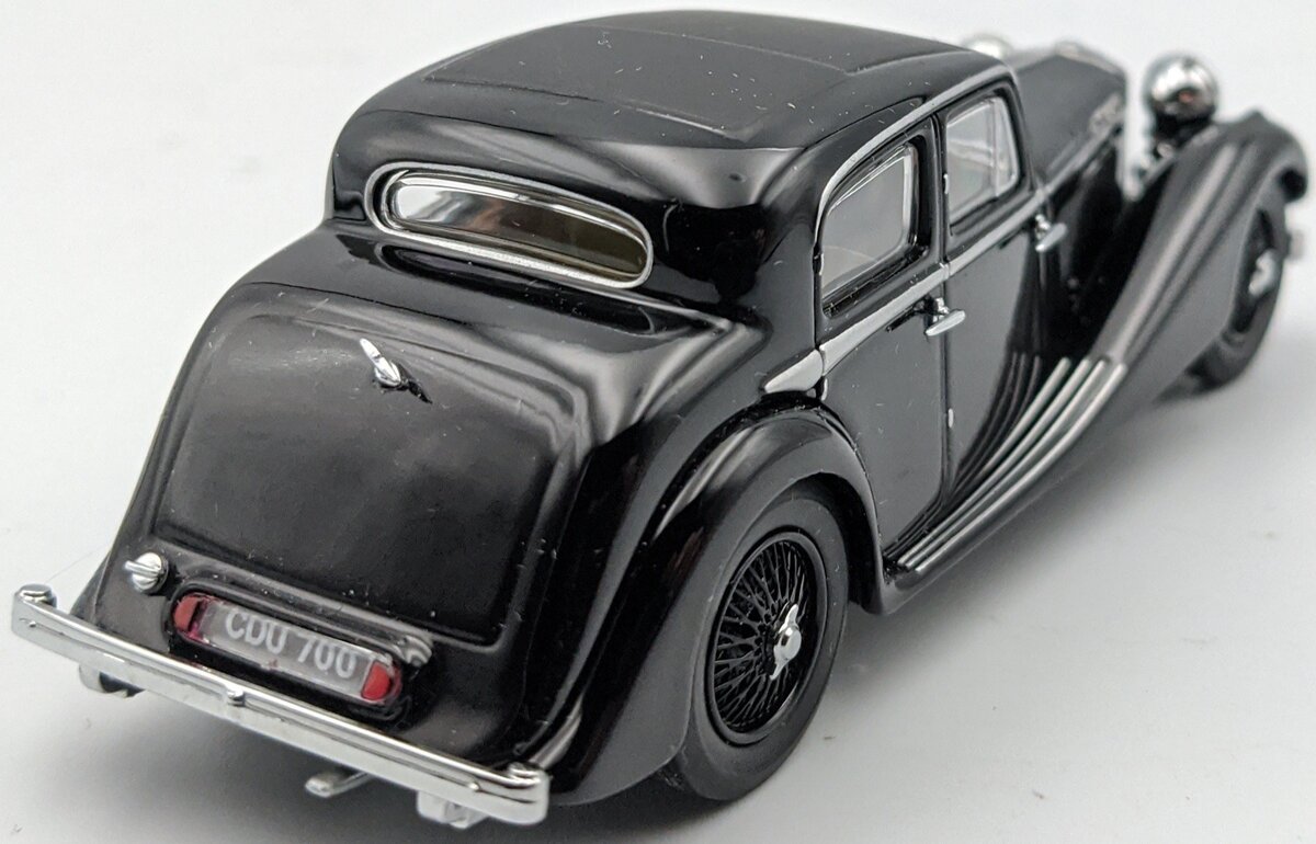 Oxford Diecast 76JSS002 Black SS Jaguar 2.5 Litre Saloon Diecast Model LN