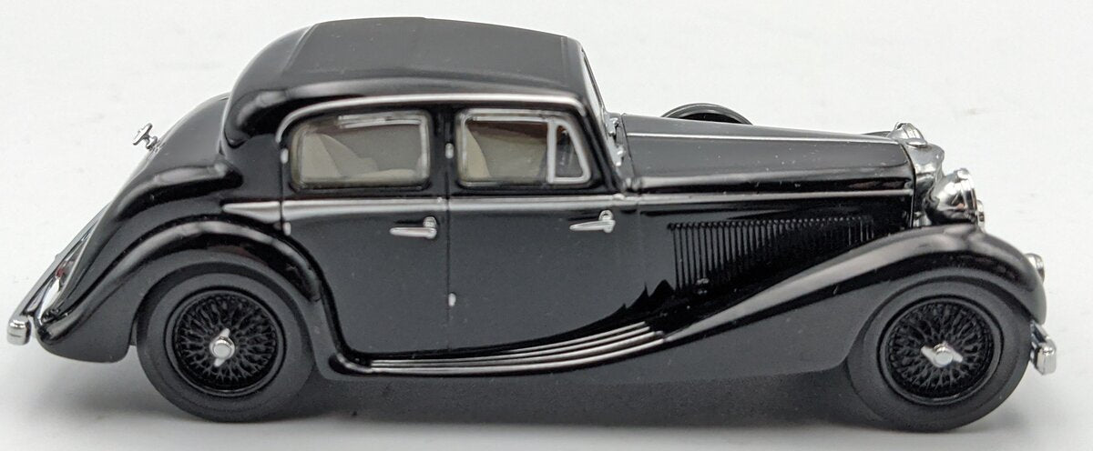 Oxford Diecast 76JSS002 Black SS Jaguar 2.5 Litre Saloon Diecast Model LN
