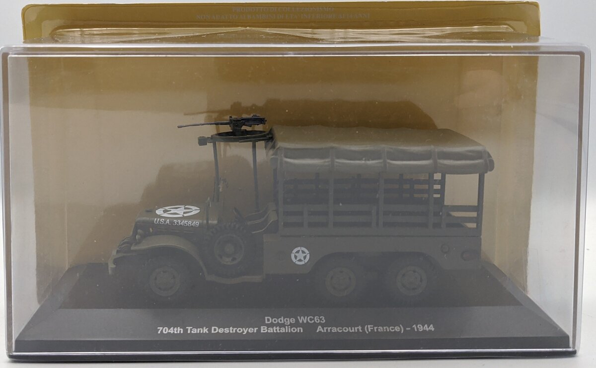 Editions Atlas 1:43 Dodge WC63 704th Tank Destroyer Battalion 6x6 Weapon Carrier MT