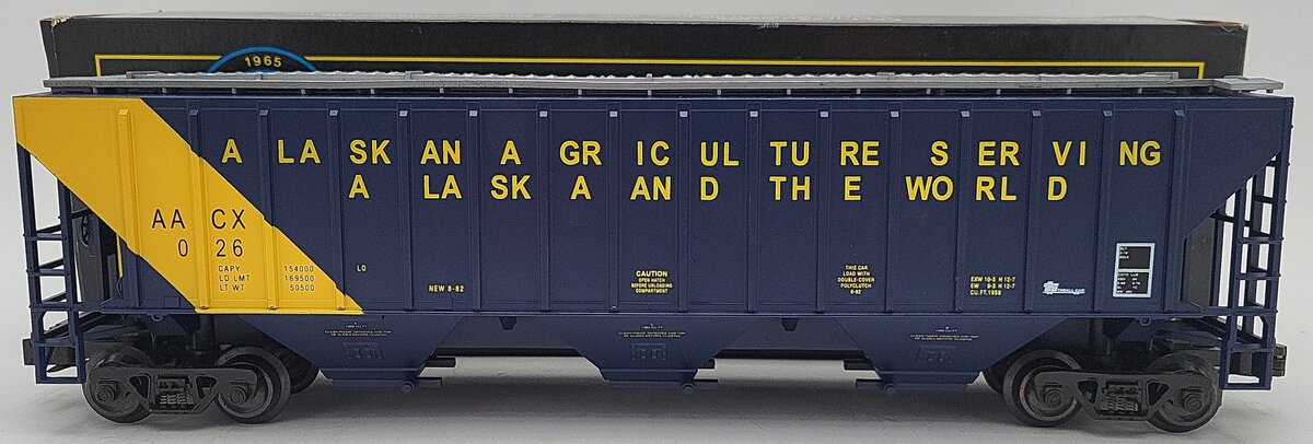 Weaver U3715D O Alaska PS-2 Central Discharge Hopper #026 (3-Rail) LN/Box