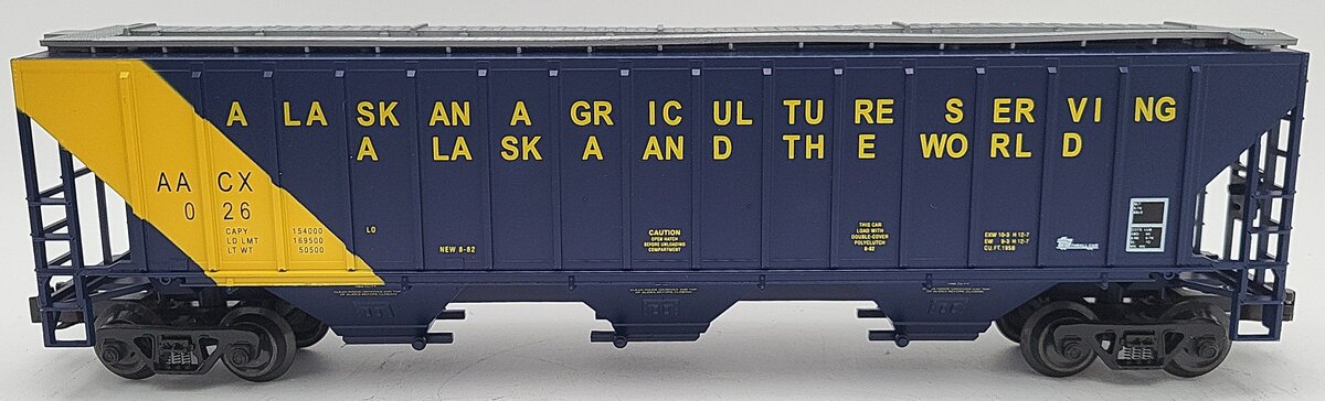Weaver U3715D O Alaska PS-2 Central Discharge Hopper #026 (3-Rail) LN/Box