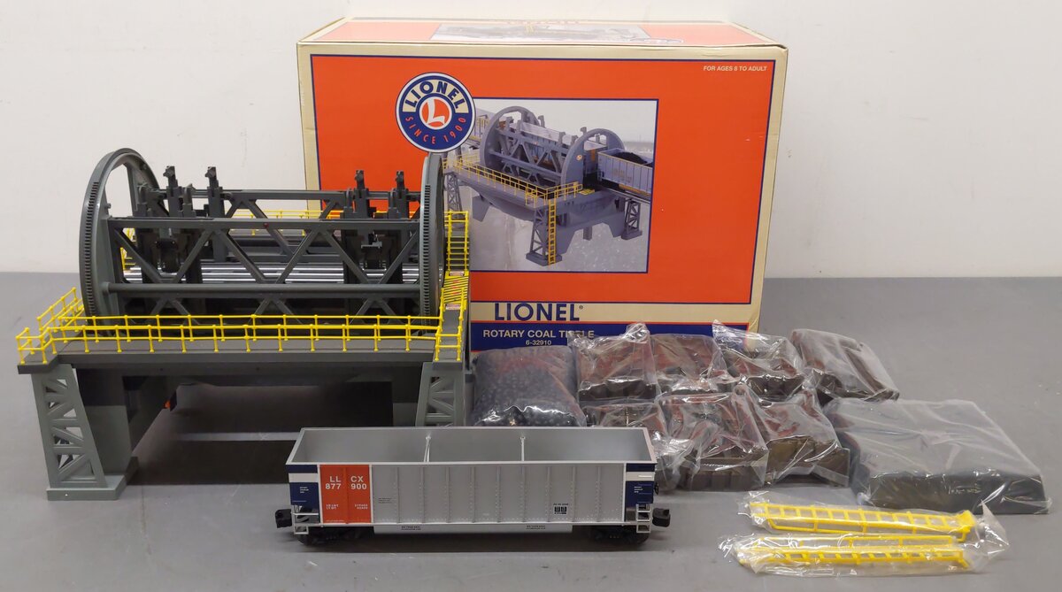Lionel 6-32910 O Gauge Rotary Coal Dumper Tipple with Bathtub Gondola LN/Box