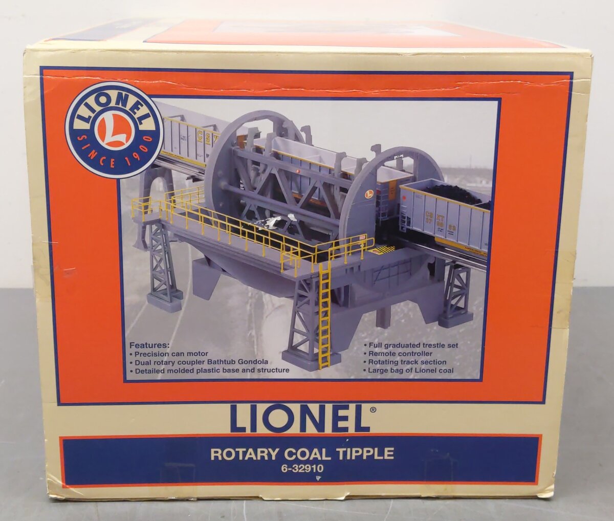 Lionel 6-32910 O Gauge Rotary Coal Dumper Tipple with Bathtub Gondola LN/Box