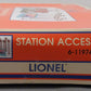Lionel 6-11974 O Scale Freight Station & Accessory Pack Building Kit EX/Box
