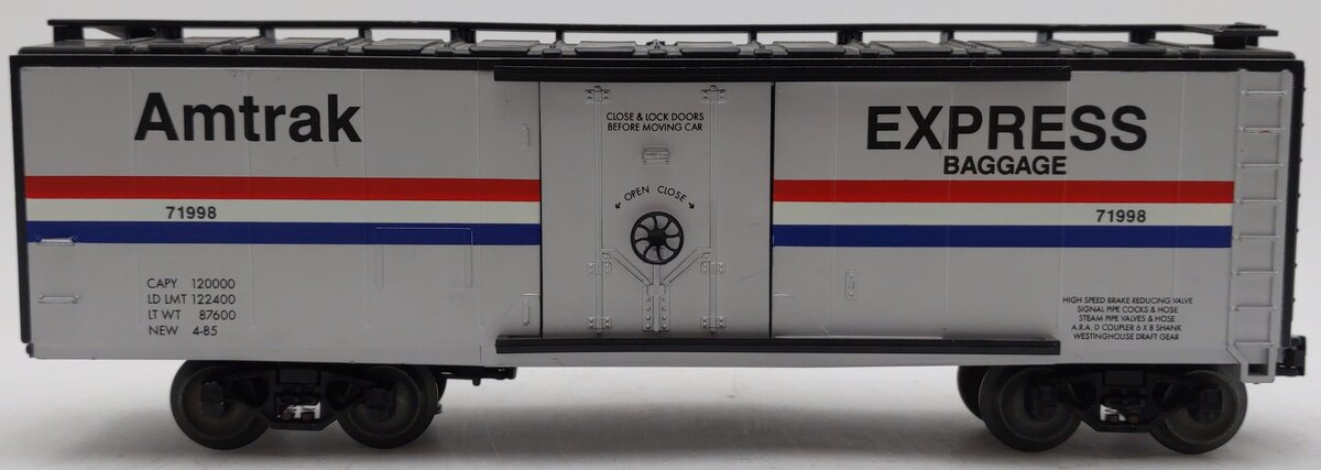 Lionel 6-71998 O Gauge Amtrak Express Baggage Box Car #71998 EX