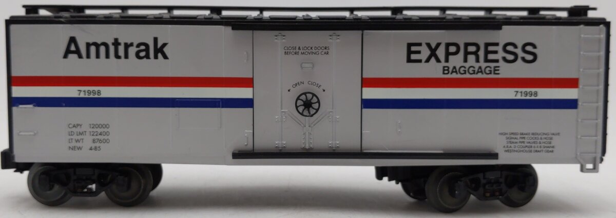 Lionel 6-71998 O Gauge Amtrak Express Baggage Box Car #71998 EX