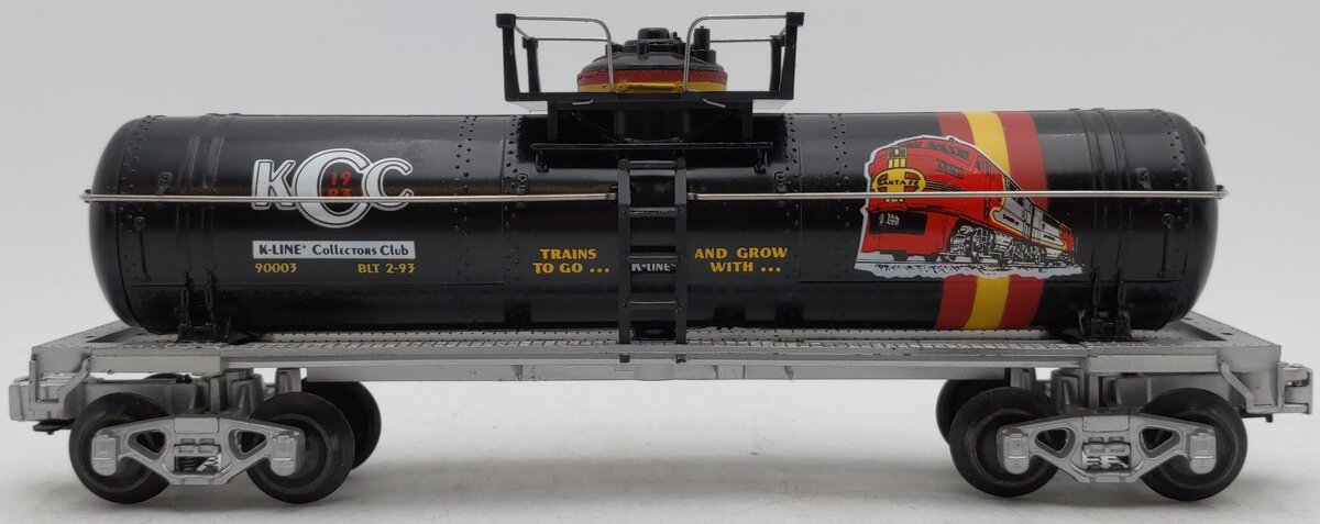 K-Line K90003 O Gauge K-Line Collectors Club Black Single Dome Tank Car EX