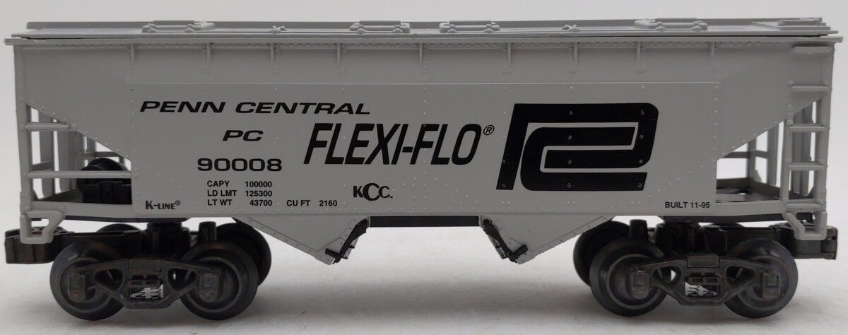 K-Line K90008 O Gauge Penn Central Flex-Flo 2-Bay Hopper EX