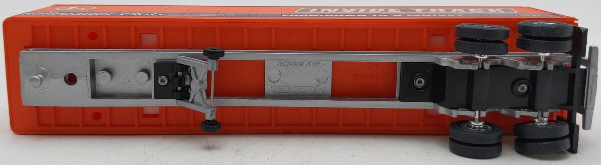 Lionel 6-19437 O Gauge Lionel Rail Roader Club Flatcar w/Inside Track Trailer VG