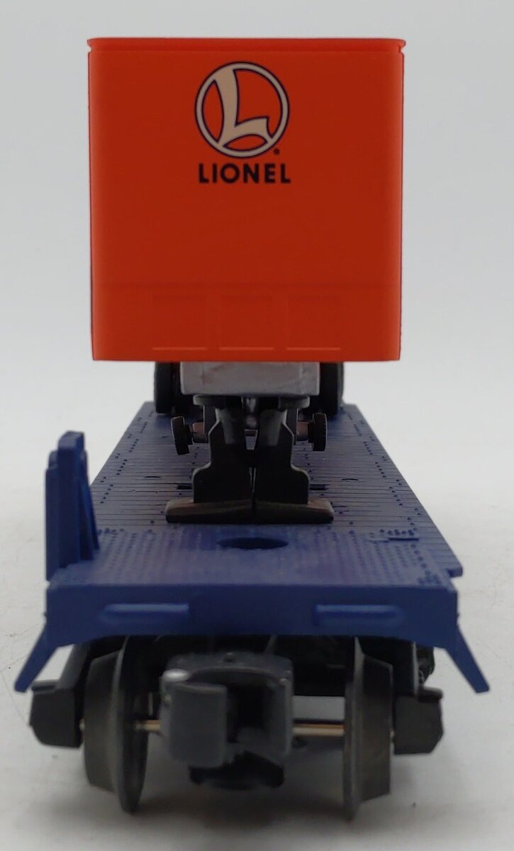 Lionel 6-19437 O Gauge Lionel Rail Roader Club Flatcar w/Inside Track Trailer VG