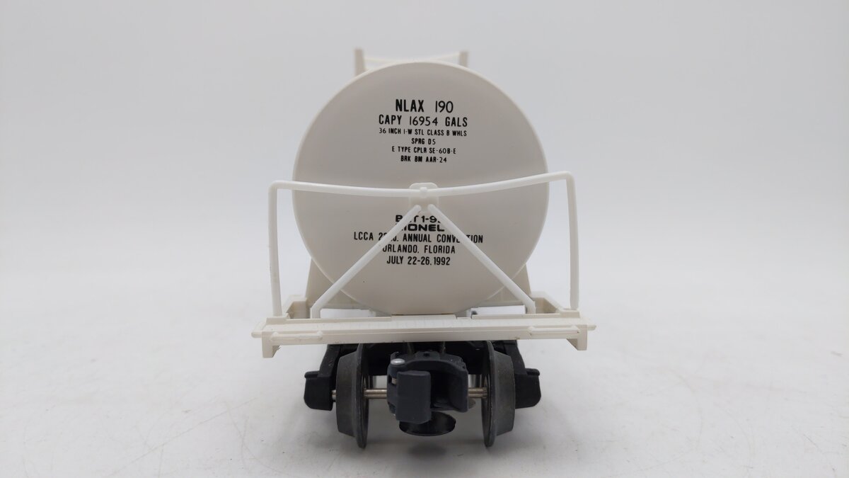 Lionel 6-17899 O NASA 1992 LCCA Convention Tank Car #190 EX