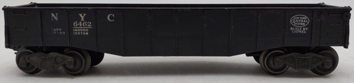 Lionel 6462 Vintage O New York Central Black Gondola VG