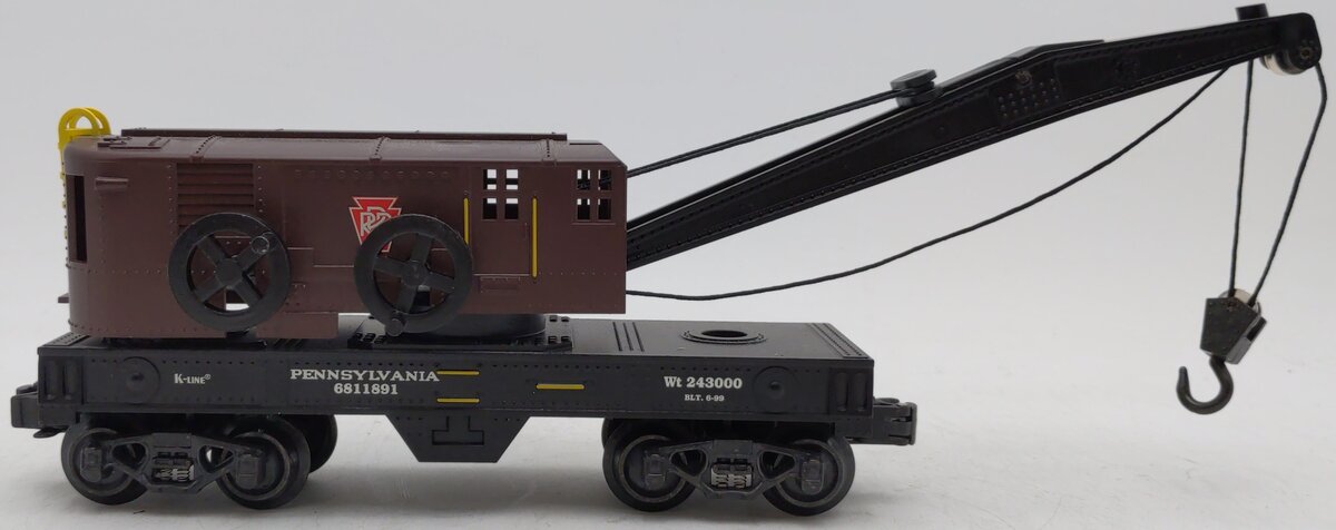 K-Line K681-1891 Pennsylvania Crane Car EX