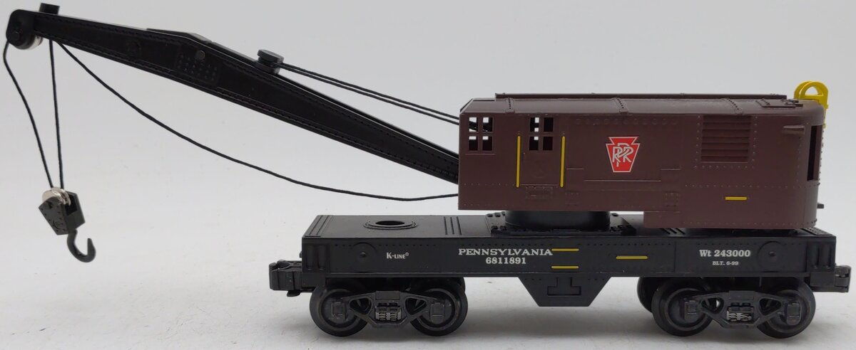 K-Line K681-1891 Pennsylvania Crane Car EX