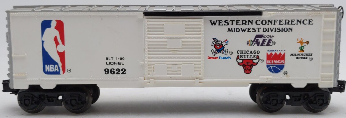 Lionel 6-9622 O Gauge NBA Western Conference Boxcar VG