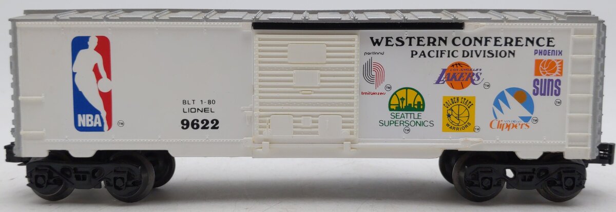 Lionel 6-9622 O Gauge NBA Western Conference Boxcar VG