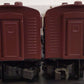 Williams 4305 O Pennsylvania F7 AA Tuscan Red Diesel Locomotives #9682/9873 EX