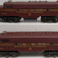 Williams 4305 O Pennsylvania F7 AA Tuscan Red Diesel Locomotives #9682/9873 EX