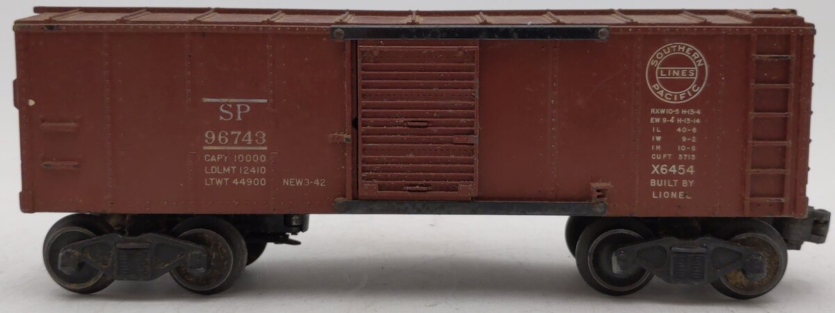 Lionel X6454 Vintage O Southern Pacific Boxcar VG