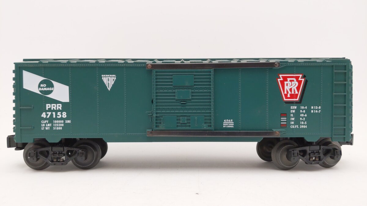 Lionel 6-29297 O Gauge Pennsylvania Railroad 6565 Boxcar #47158 EX