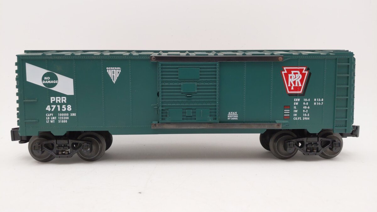 Lionel 6-29297 O Gauge Pennsylvania Railroad 6565 Boxcar #47158 EX