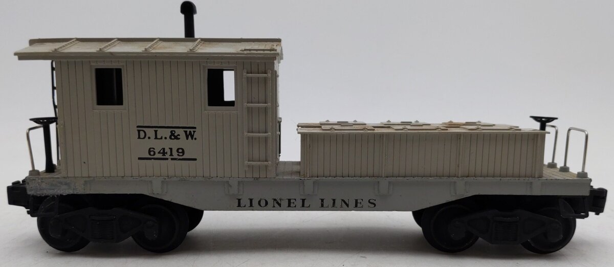 Lionel 6419 Vintage O DL&W Gray Work Caboose EX