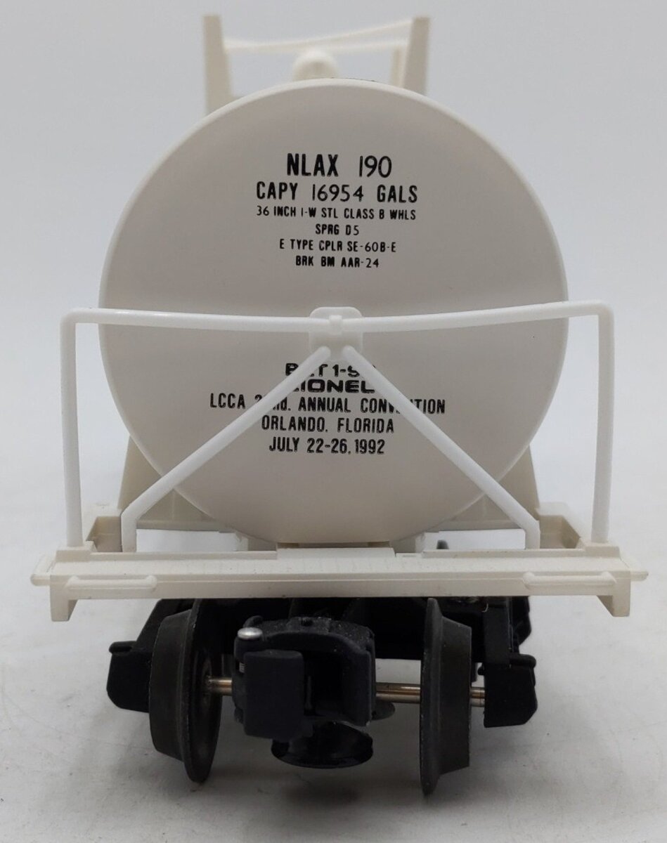 Lionel 6-17899 O NASA 1992 LCCA Convention Tank Car #190 EX