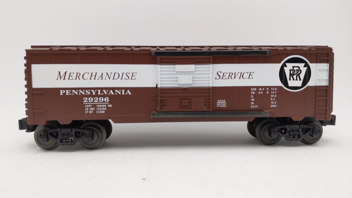 Lionel 6-29296 O Gauge 6565 Pennsylvania Merchandise Service Box Car LN