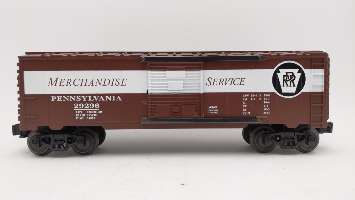 Lionel 6-29296 O Gauge 6565 Pennsylvania Merchandise Service Box Car LN