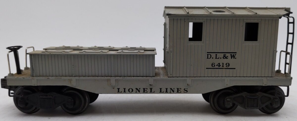 Lionel 6419 Vintage O DL&W Gray Work Caboose