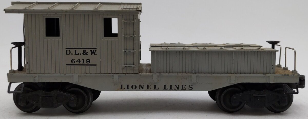 Lionel 6419 Vintage O DL&W Gray Work Caboose