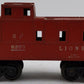 Lionel 6257 Vintage O Gauge Tuscan Southern Pacific Style Caboose #6257 VG