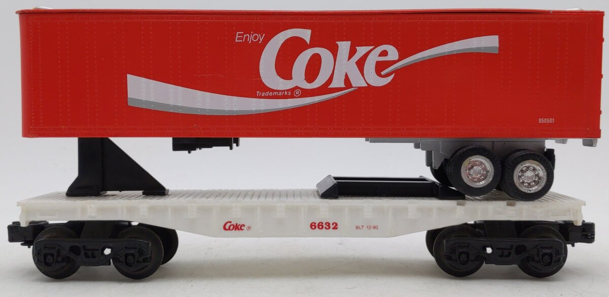 K-Line K6632 Coca-Cola Tractor Trailer & Flatcar EX
