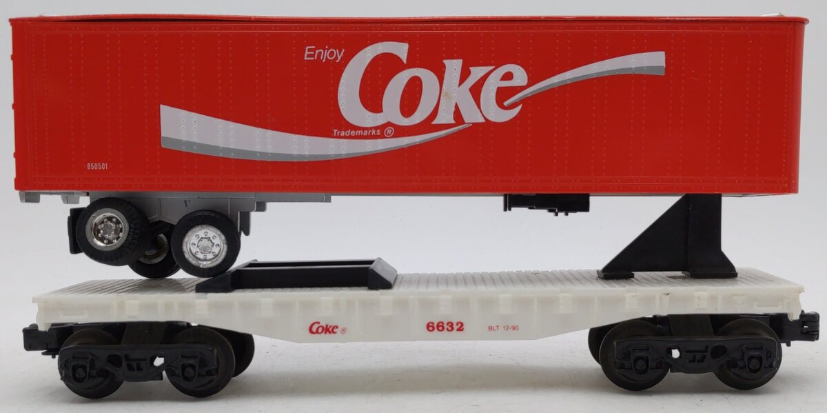 K-Line K6632 Coca-Cola Tractor Trailer & Flatcar EX