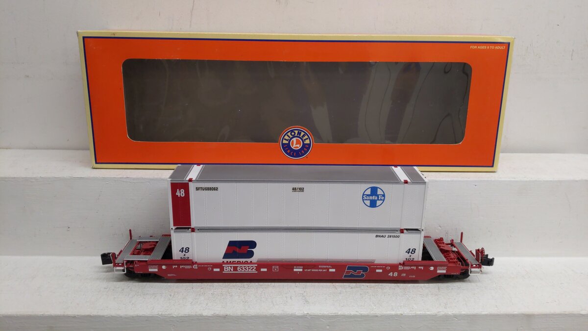 Lionel 6-17586 Burlingtono Northern Husky Stack EX/Box