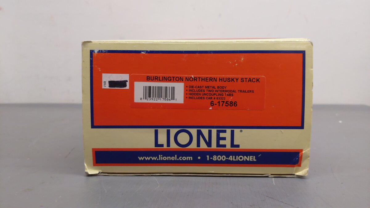 Lionel 6-17586 Burlingtono Northern Husky Stack EX/Box