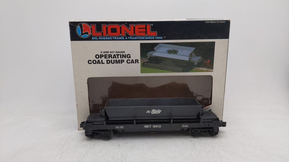 Lionel 6-16613 O Gauge Katy Coal Dump Car #16613 EX/Box