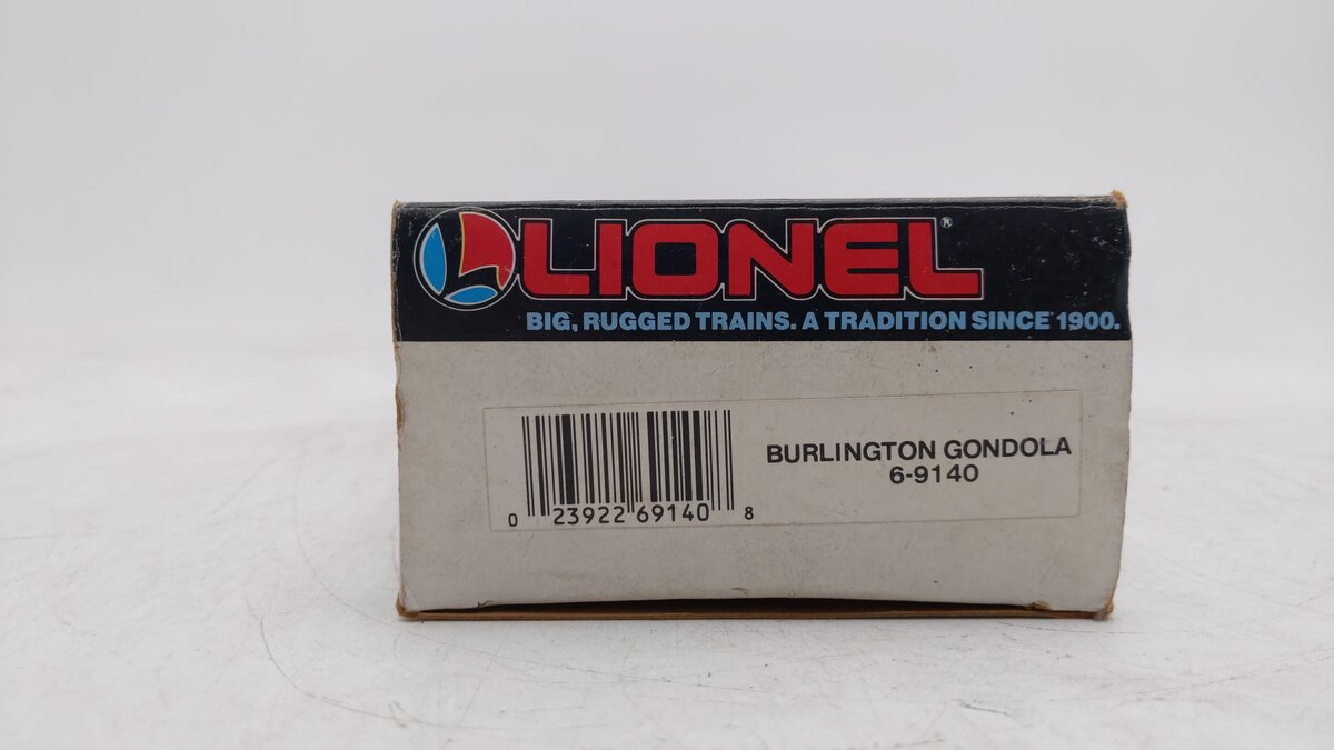 Lionel 6-9140 O Gauge Burlington Gondola EX/Box