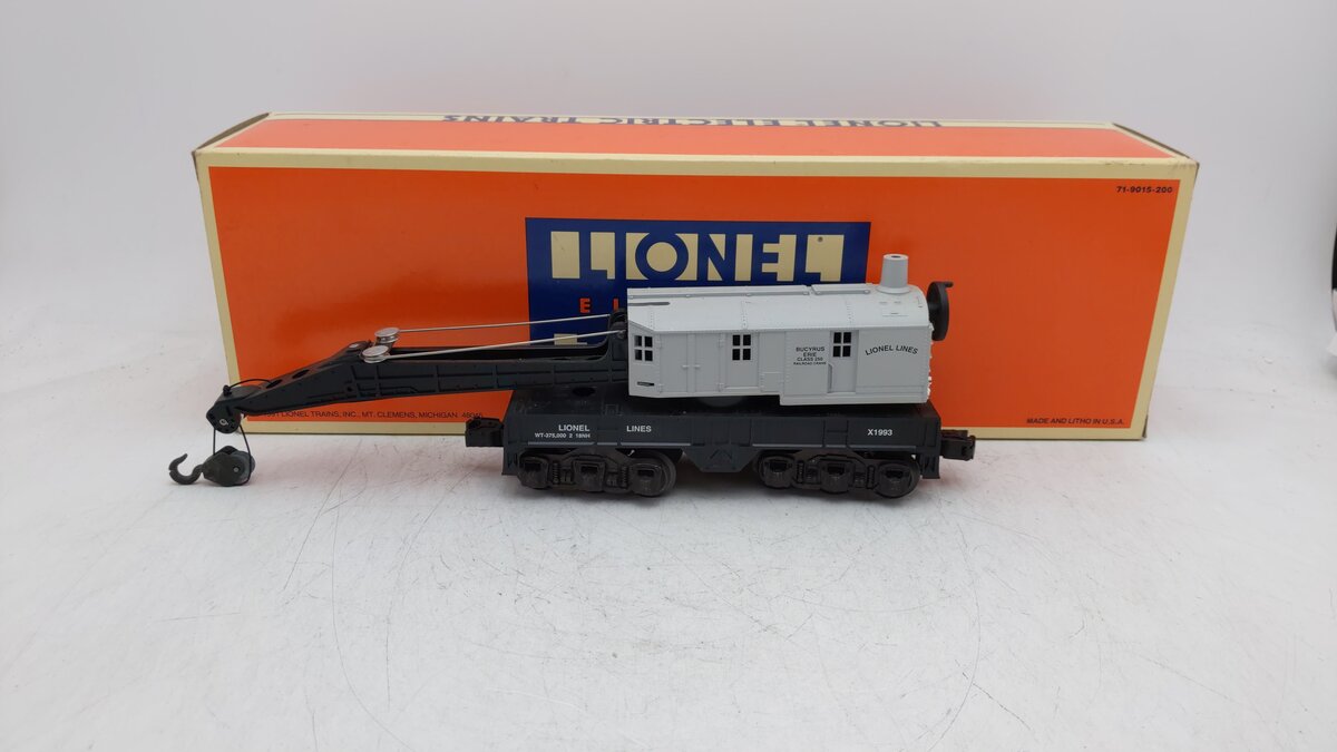 Lionel 6-52008 O Gauge Lionel Lines 6-Wheel Crane Car TCA 1993 EX/Box