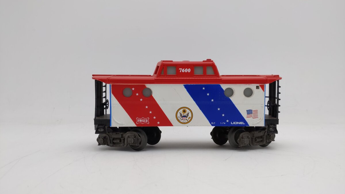 Lionel 6-7600 O Gauge Spirit of 76 N5C Porthole Lighted Caboose #7600 EX